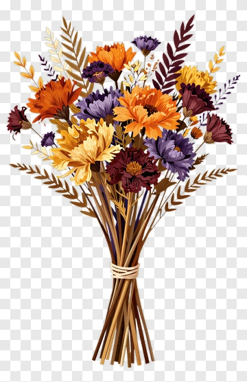 Colorful Flower Bouquet PNG