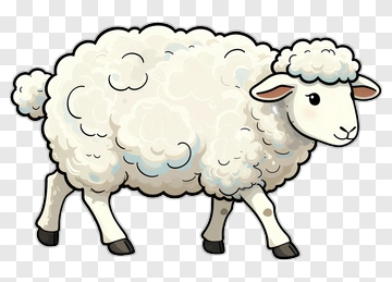 Cartoon Sheep PNG