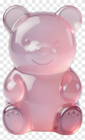 Pink Gummy Bear PNG