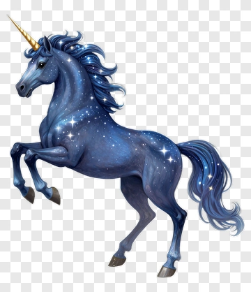 Magical Unicorn With Starry Coat PNG