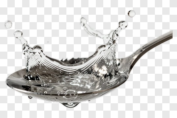 Spoon With Water Splash PNG