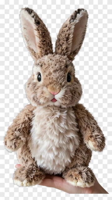 Felt Rabbit Toy PNG