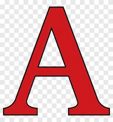 Red Letter A PNG