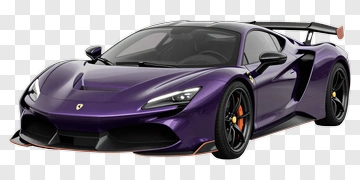 Purple Sports Car PNG