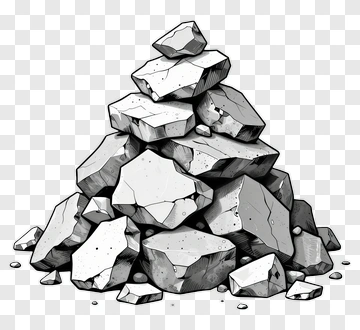 Pyramid Of Rocks PNG