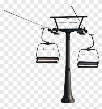 Ski Lift With Chairs PNG