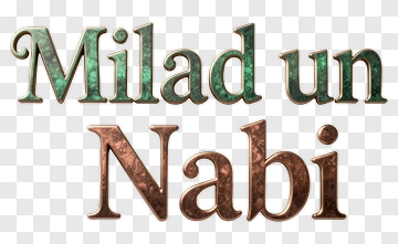 Milad Un Nabi Text Design PNG