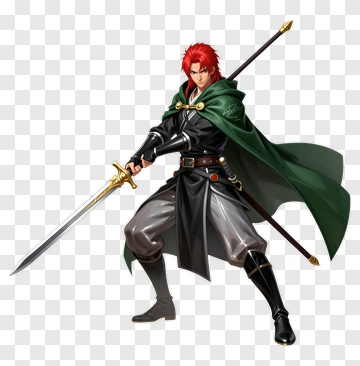 Anime Character Holding A Sword PNG