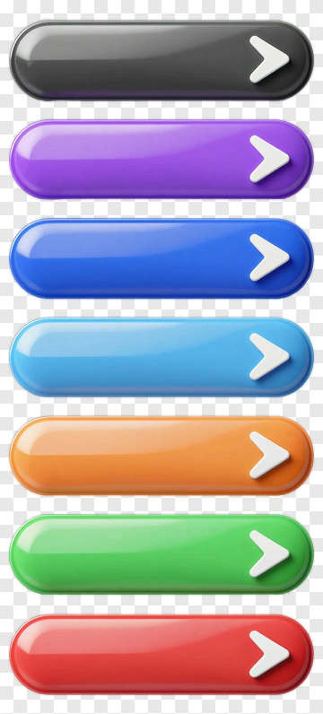 Colorful Glossy Buttons With Arrows PNG