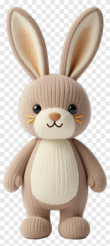 Knit Bunny Toy PNG