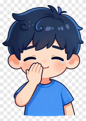 Cartoon Boy Smiling And Waving PNG