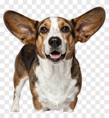 Corgi Dog With Large Ears PNG