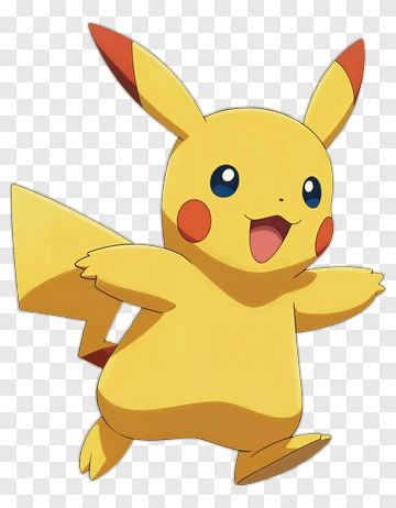 Pikachu Running Happily PNG