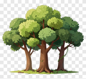 Colorful Tree Group PNG