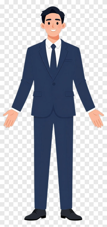 Businessman Gesturing With Open Arms PNG