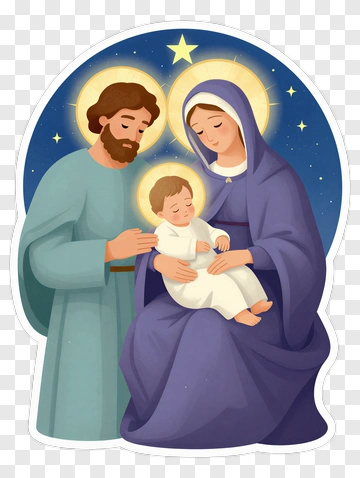 Holy Family With Baby Jesus PNG
