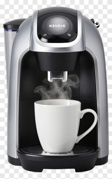 Keurig Coffee Maker Brewing A Cup PNG