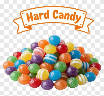 Colorful Hard Candy Pile PNG