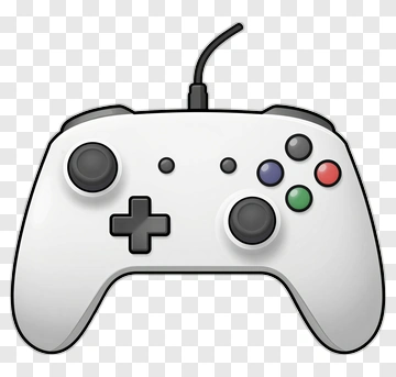 White Gaming Controller PNG