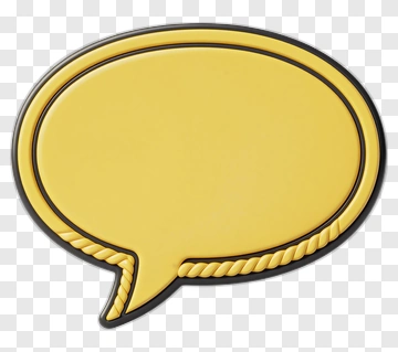 Yellow Speech Bubble PNG