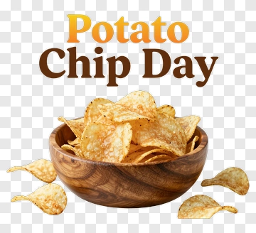 Potato Chip Day Celebration PNG