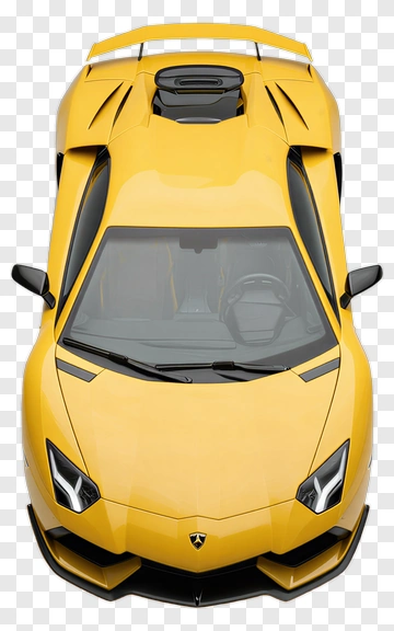 Yellow Sports Car PNG