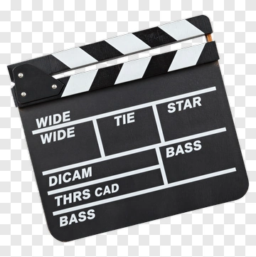 Movie Clapboard With Scene Details PNG