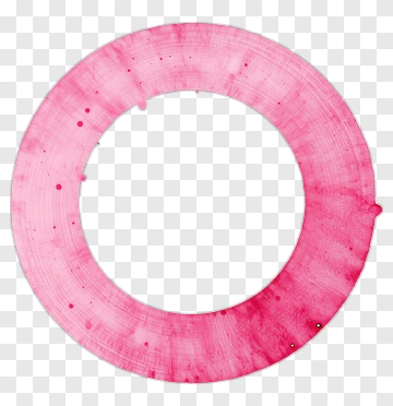 Pink Watercolor Circle PNG