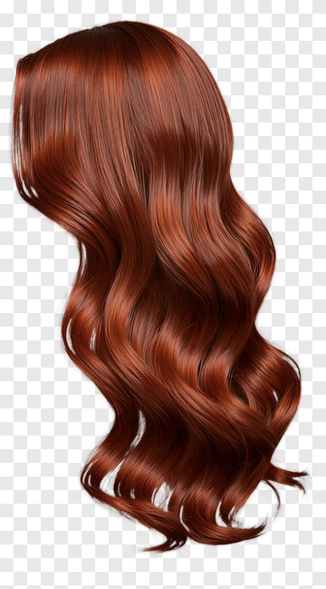 Wavy Red Hair PNG
