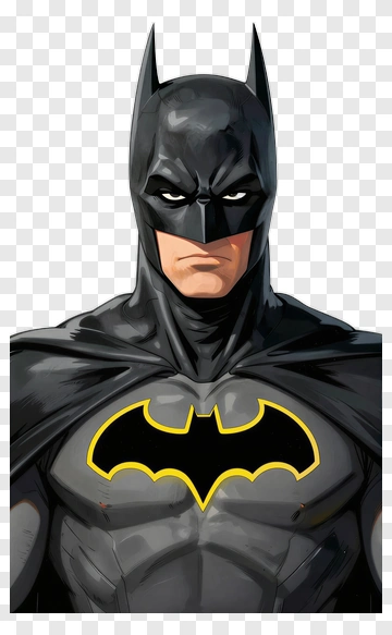Superhero Character In A Black Costume PNG