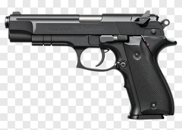 Black Handgun PNG