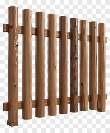 Wooden Fence Panel PNG