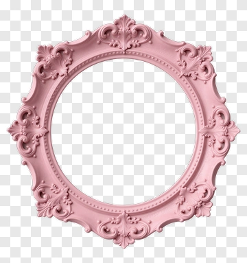 Pink Ornate Picture Frame PNG