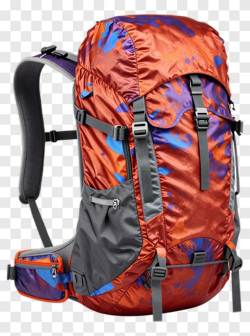 Colorful Backpack PNG