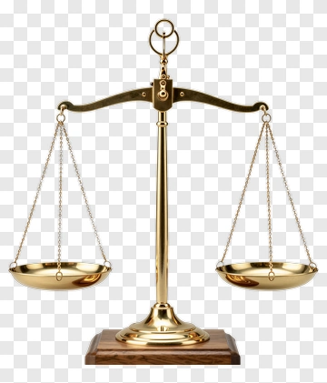 Golden Balance Scale PNG