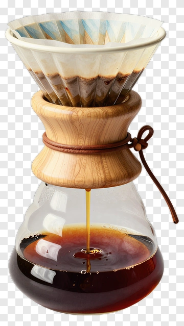 Coffee Maker Pouring Brewed Coffee PNG