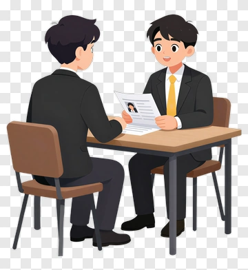 Business Meeting Between Two Professionals PNG