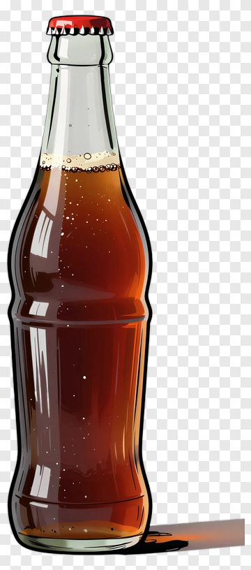 Cartoon Soda Bottle PNG