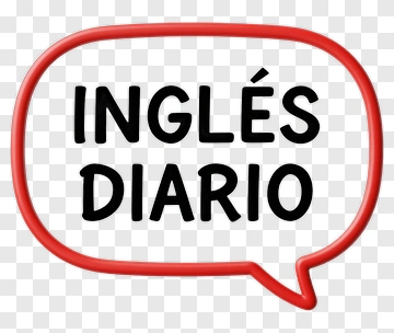 Inglés Diario Speech Bubble PNG