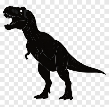 Black Dinosaur Silhouette PNG