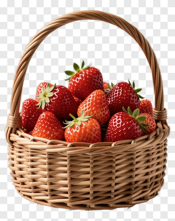 Strawberry Basket PNG