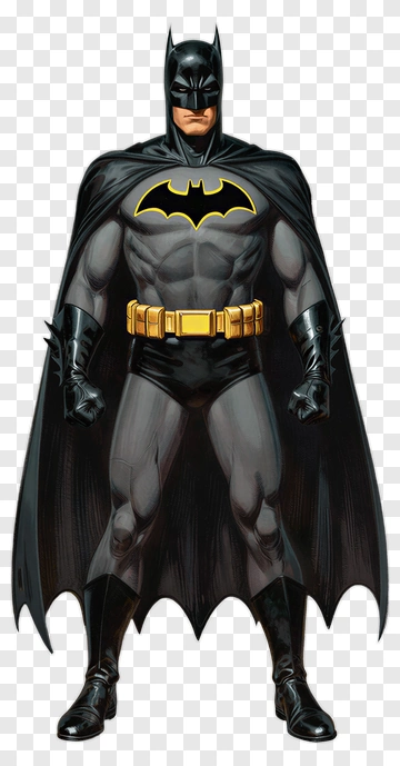 Superhero Batman In A Classic Costume PNG