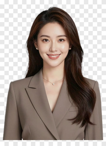 Smiling Woman In A Business Suit PNG