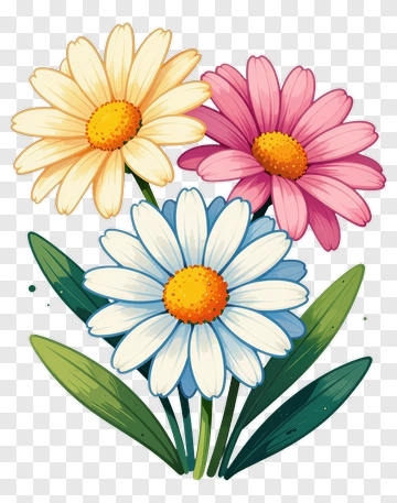 Colorful Flower Bouquet PNG