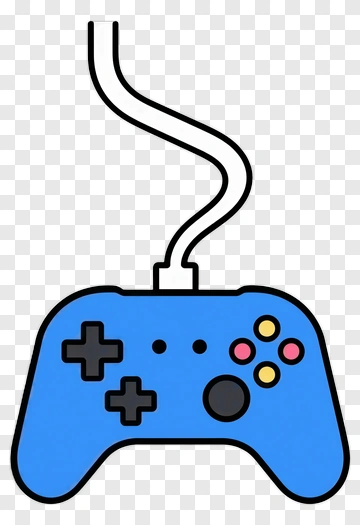 Blue Game Controller PNG