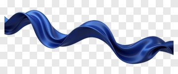 Blue Satin Ribbon PNG