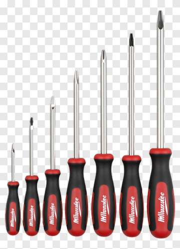 Milwaukee Screwdriver Set PNG