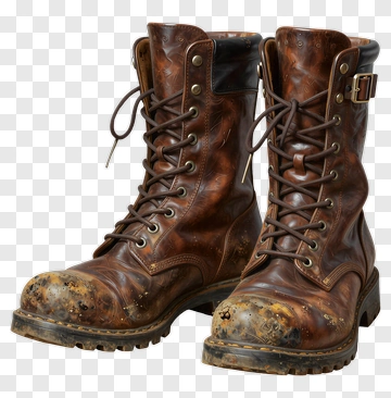 Brown Work Boots PNG
