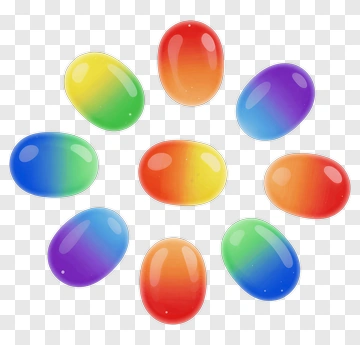 Colorful Jelly Beans PNG