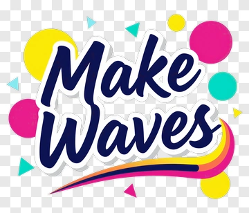 Make Waves Graphic Design PNG